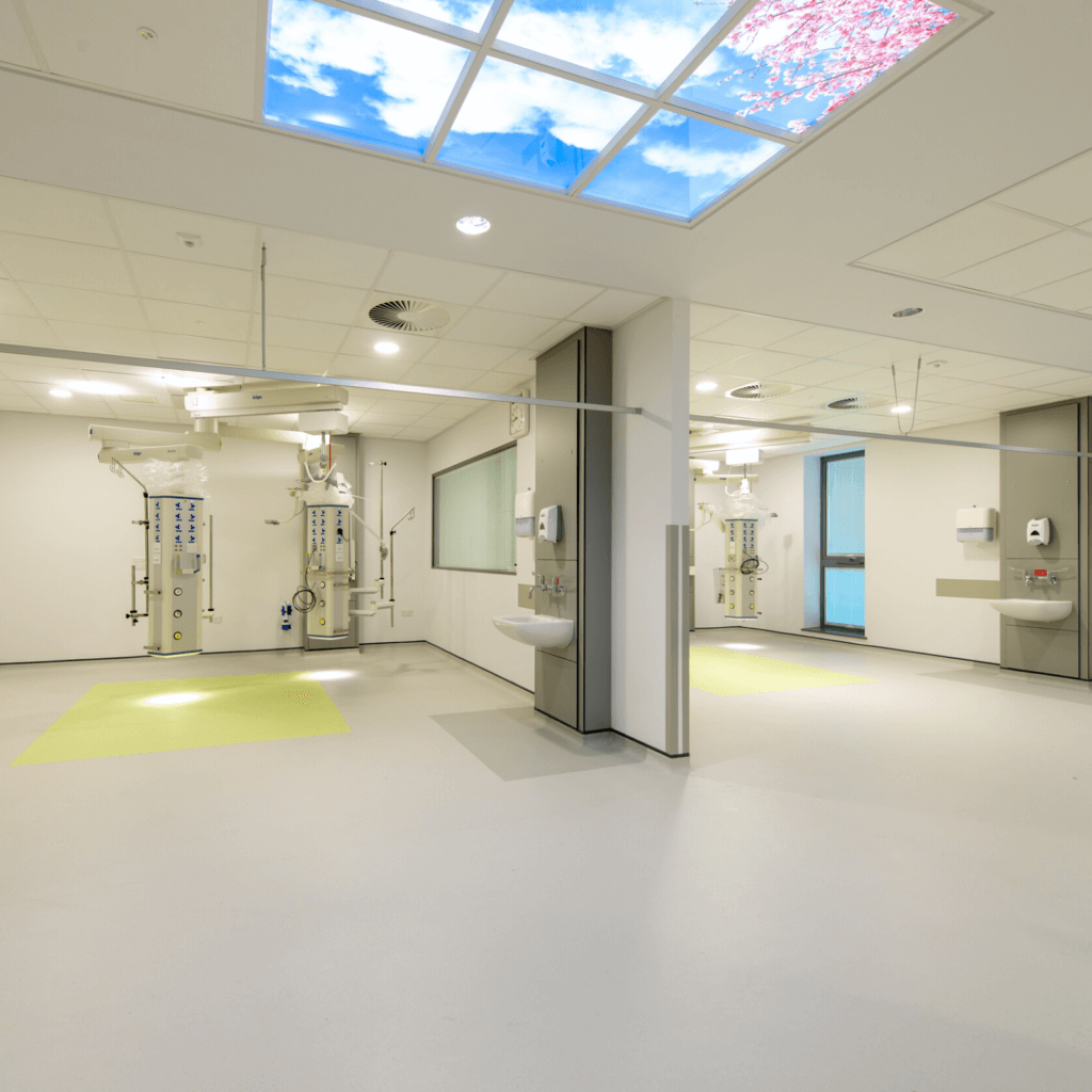 empty critical care unit for JCS Interiors, who did the drylining